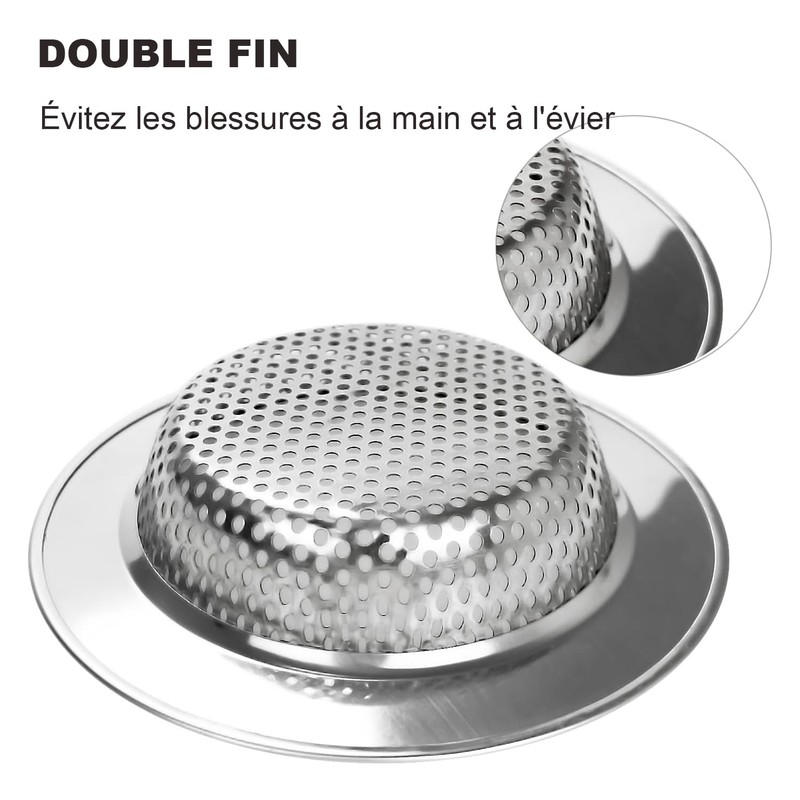 Voarge 2 x Kitchen Sink Filters, Stainless Steel Metal Sink