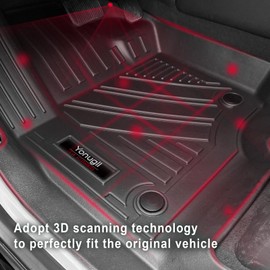 for 2018-2024 2025 Ford Expedition/Lincoln Navigator 7 Seater Floor Mats 3 Row Trunk Cargo Liners Backrest Mat Full Set All Weather TPE Protection Mat Accessories (Only for 7 Seat,Not for MAX Or L)