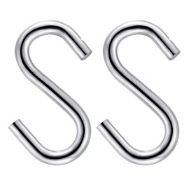 S Hooks Heavy Duty Hammock S Hooks Galvanized Hooks 3.7 inch M9 9.2x93mm 2pcs