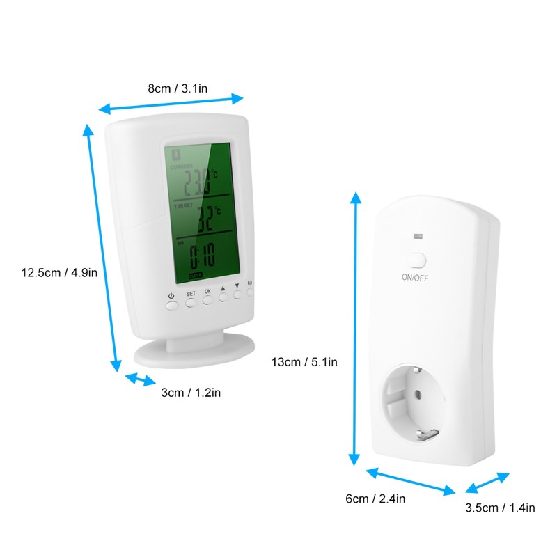 Programmable Wireless Thermostat & Socket Household Intelligent Socket