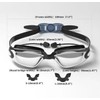 Swimming Goggles with Rainbow Lens, 180mm Wide Frame, Adjustable Strap,