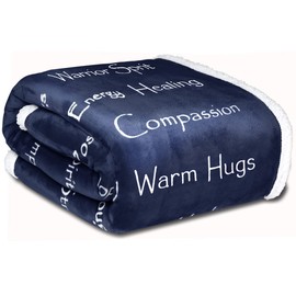 WOLF CREEK BLANKET - Compassion Blanket (Brand)- Strength Courage Super Soft Warm Hugs, Get Well Gift Blanket Plush Healing Thoughts Positive Energy Love & Hope