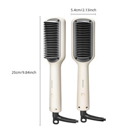 Hair straightening Comb，Ring Plus Hair Straightener Comb，Straightening Brush for Women with 5 Temps 20s Fast Heating，cepillo alisador de Cabello