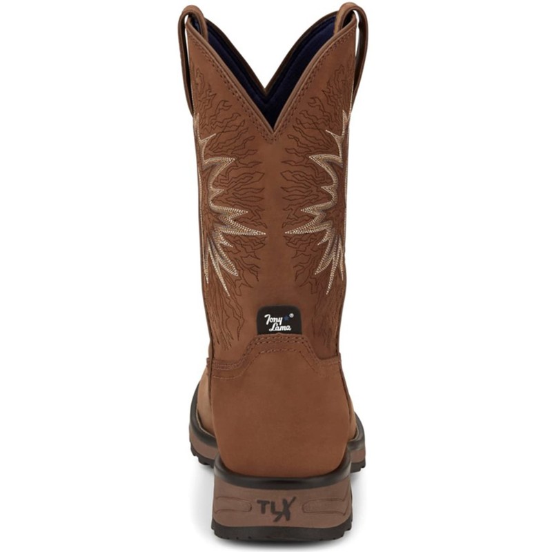 Tony Lama Men's Boom Saddle Cowhide Pull-On Soft Western Work