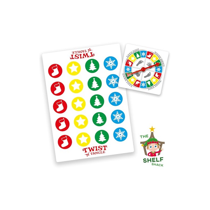 The Shelf Shack Naughty Elf Twist ‘N’ Tangle Board Game