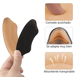 Almohadillas de Talón, 6 Pares Talonera para Zapatos, Protectores de Tacón, Adheribles para Zapatos de Mujer y Hombre
