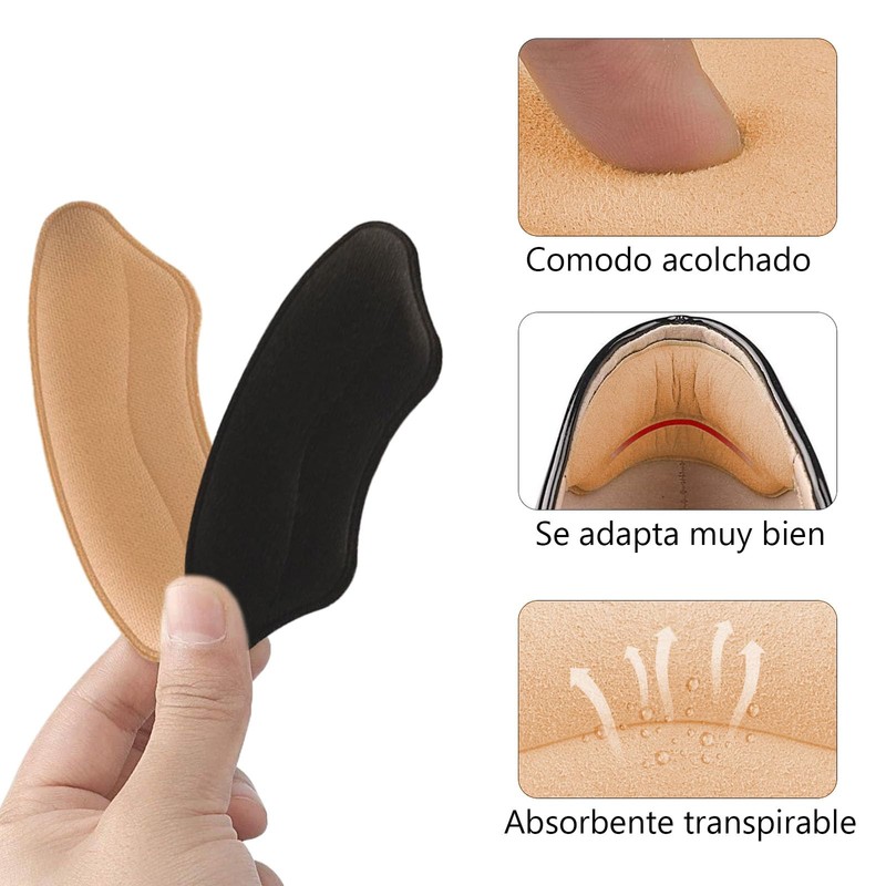 Almohadillas de Talón, 6 Pares Talonera para Zapatos, Protectores de