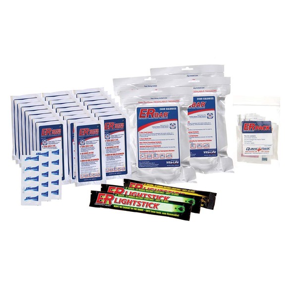 ER Emergency Ready 4 Person Survival Kit Replacement Pack, SK4ERP