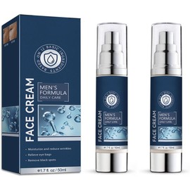 Crema hidratante Facial 6 en 1 para hombres, crema Facial revitalizante hidratante para el cuidado de la piel, crema Facial de con colágeno, antienvejecimiento y arrugas (2 PCS)
