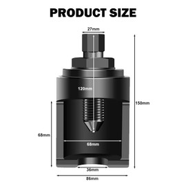 Taluokong Ball Joint Removal Tool Heavy Duty Truck Ball Joint Separator Universal 36mm Forks Ball Joint Puller Compatible with Class 3–8 Trucks and Equipment