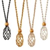 YJTSWDXY 4 PCS Crystal Cage Necklace Holder Empty Stone Holder