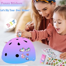 Kids Bike Helmet Adjustable Bike Helmet with Knee Pad Elbow Pads Guards, Toddler Helmets for 3-5-8-14+Riding Scooter Inline skatings Skateboard Helmet