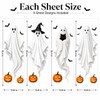 Extra Large Halloween Window Clings, Ghost Witch Hat Pumpkin Decals
