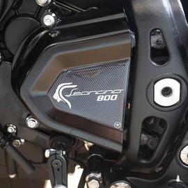 labelbike - 3D Resin Sticker Resin Protection for Motorcycle Crankcase Compatible with Benelli Leoncino 800