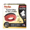 Korky 6000CP Toilet Wax Free Seal Kit with Hardware -