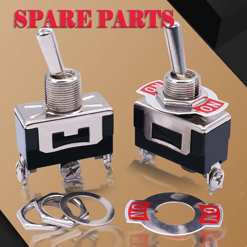 mxuteuk 3Pcs Heavy Duty Rocker Toggle Switch 20A 125V SPDT