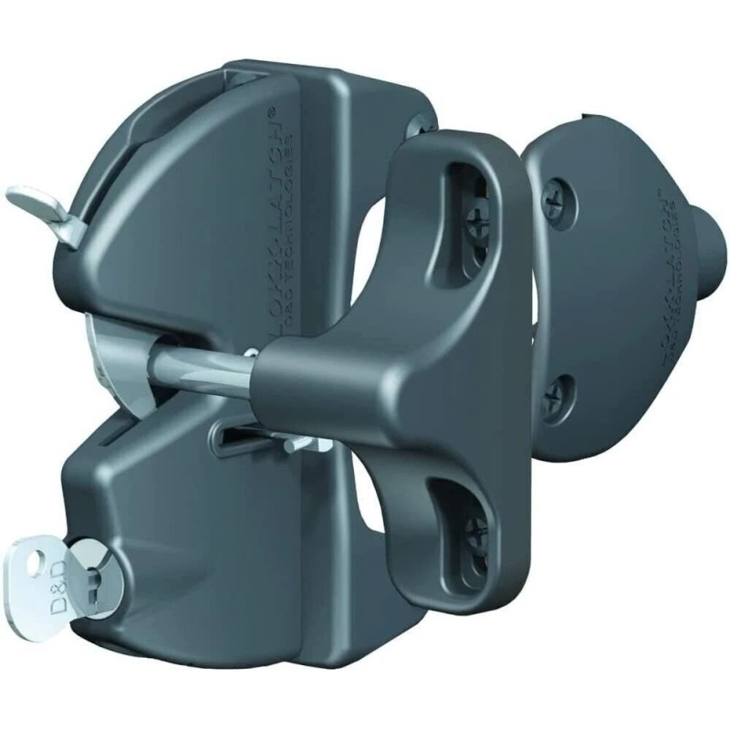 KWIK9 National Hardware V6201 LTCH BLK N346-201 4-9/16" LokkLatch Automatic