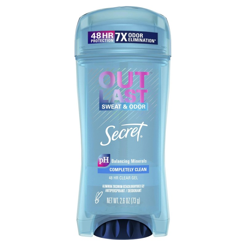 Secret Outlast Clear Gel Antiperspirant Deodorant for Women, Completely Clean,