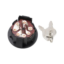 Quueparts 3 Position Ignition Switch for Toro Exmark 117-2221 137-4100 for Z Master Time Cutter ZS SS Titan Lazer Z Quest Next Lazer Z Zero Turn Lawn Mower, 5 Terminals Ignition Switch with 2 Keys