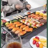 Electric Griddle Grill, Family Indoor BBQ, waterproof Smokeless Coated Non-Stick