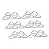 WOONEKY 45pcs Triangle Buckles for Trampoline Metal Rings for Safe