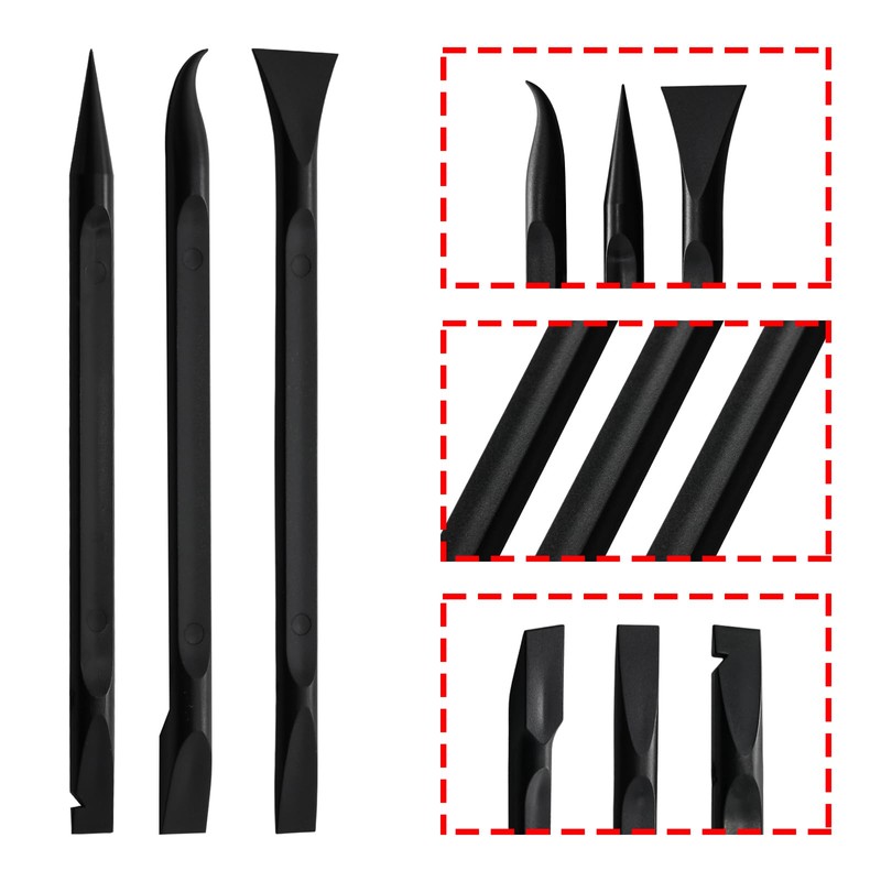 Pine & Linen 9 Pieces Plastic Scraper Tool, Non-Scratch Kitchen