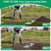 Lawn Leveling Rakes 30x10 Inch, Lawn Leveler Tool with 6.5ft
