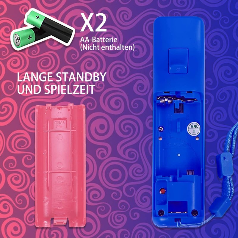 LeonDesigns Wii Controller 2 Pack Wii u Remote mit Silikongehäuse