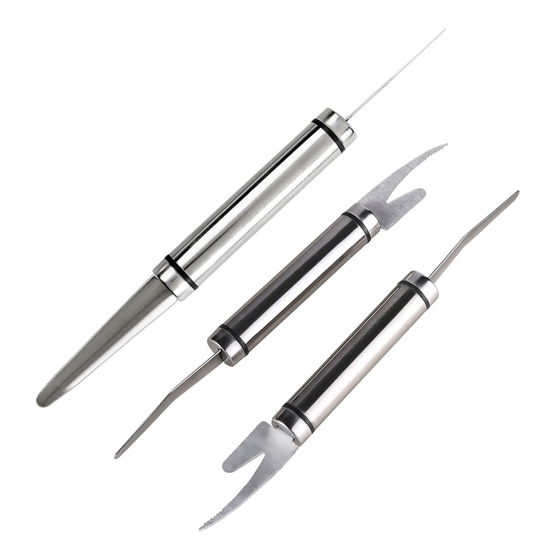 3 PCS Multifunctional Shrimp Peeler, 5 In 1 Multifunctional Shrimp