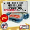 Marquee Letters for Portable Road Signs - 8 Inch Black