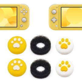 ZHI-NYLLDJS Switch/Organic EL/Lite Compatible Freek Switch Applicable Stick Cover, Joy-Con Stick Cover, Analog Stick Cover, Stick Cover Assist Ring (4 Stick Covers/2 Assist Rings)