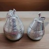 Compass Home Set of 2 Porcelain Pear Shaped Jars/Canisters Small