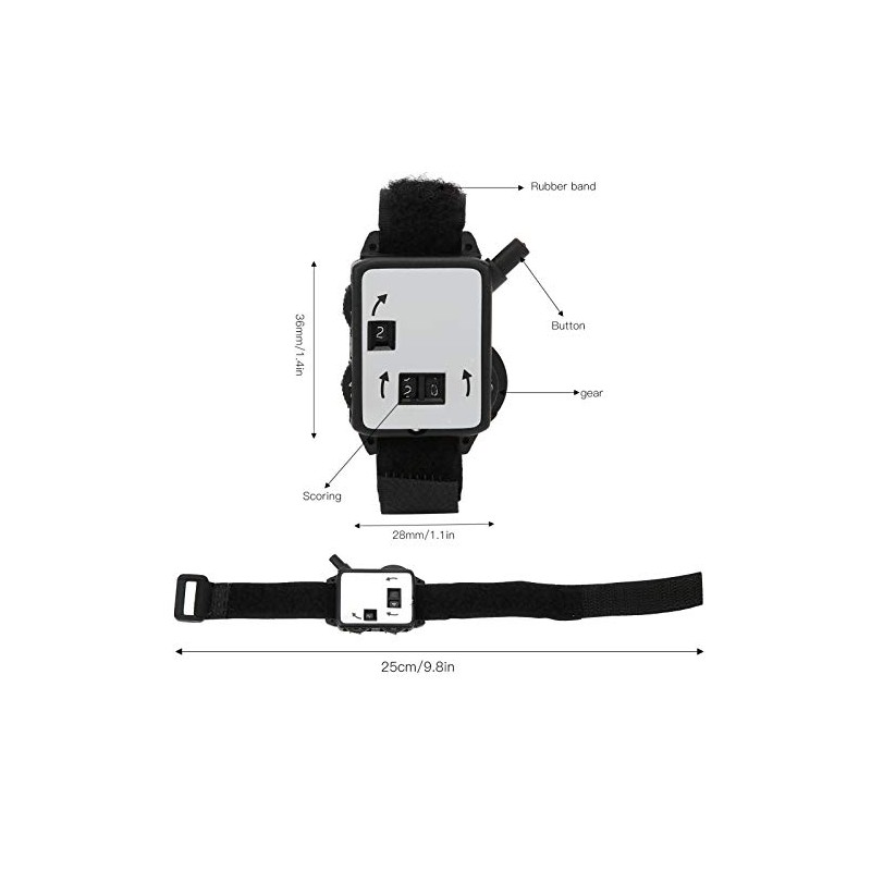 Golf Shot Counter, 3Pcs Mini Wristband Golf Stroke Score Counter