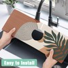 Kitchen Sink Splash Guard Faucet Mat 24" X 5.5" Boho