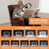 30X/10X Floor Magnifying Glass with Light and Stand, 45 LED