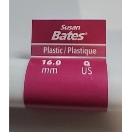 Susan Bates Luxite Bulky Plastic Crochet Hook 8"-Size Q/16mm 12508-Q