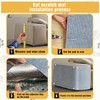 3PCS Cat Scratch Mat, 39.4"x11.9" DIY Trimmable Self-Adhesive Cat Scratching