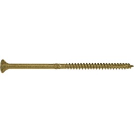 Jake Sales #14 X 5" Extra Long Bronze Star Wood Screw Torx/Star Drive Head (Full Box - 500 Approx. Screw Count) - Multipurpose Torx/Star Drive Wood Screws