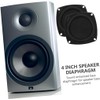 4-inch Bass Speaker Passive Radiator Film, Subwoofer Diaphragm Plate, 2-Pack,
