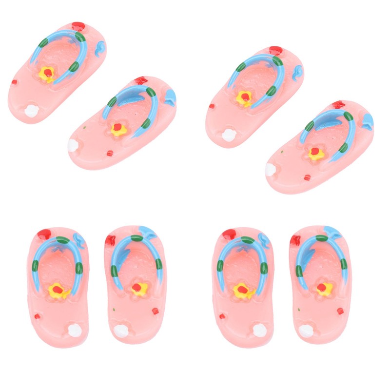 Mini Flip Flops Simulation Miniature Scene Models Dollhouse Accessories for