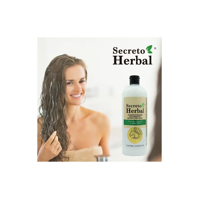 6 Pz Secreto Herbal Acondicionador Cola De Caballo Y Jalea