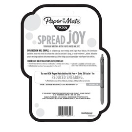 Paper Mate InkJoy 100ST Ballpoint Pens, Medium Point, Black/Red/Blue Ink, 8 Pack (1945930)