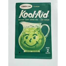 Kool-Aid Vintage 60s Kool-Aid Lemon Lime Flavor Packet NOS