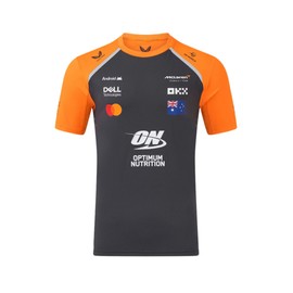 Castore McLaren F1 Men's 2025 Oscar Piastri Team Set Up T-Shirt (Phantom, L)