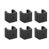 Pool Cue Holder Wall 6 Pieces Billiard Holder Organizer Set