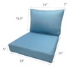 JMKaixin Outdoor Seat/Back Deep Chair Cushion Set for Patio Furniture