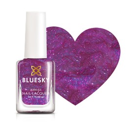 Bluesky Kids Nagellack, einfaches Schälen, ungiftig, wasserbasierte, plünderfreie Nagellack für Kinder, Let's Party, Pink, 5ml