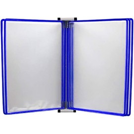Carpetas de Oficina, Soporte for rotafolio A4, Soporte for Archivos de exhibición montado en la Pared (tamaño 13x9x1.57IN)(Blue)                      
