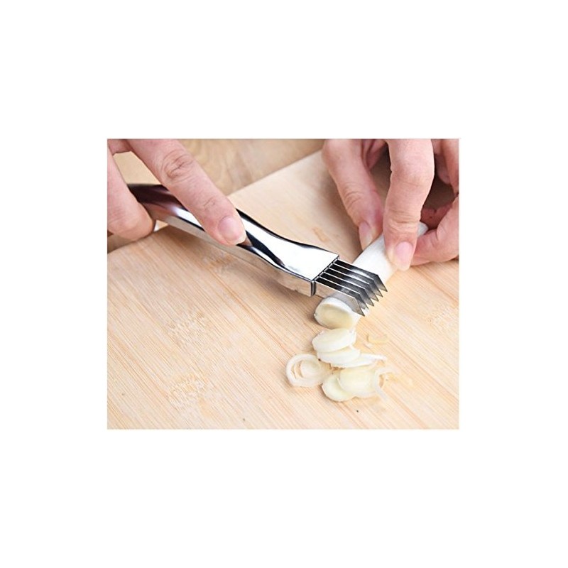 HJ Leek Cutter, Onion Slicer, Stainless Steel