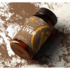 Beef Liver Capsules | Regenerative Grass-Fed & Finished | Natural Iron, B2, B9 & B12 Vitamins | Energy, Mood, Skin | 120 Capsules